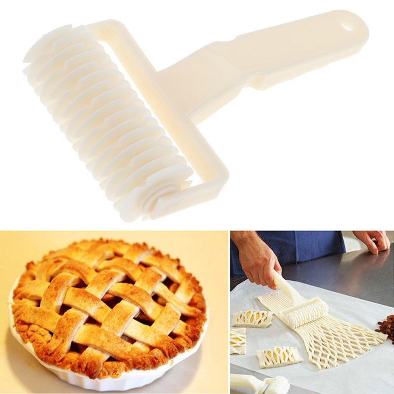 Mini Plsatic Lattice Roller Cutter Dough Bread Cookie Pie Pizza Pastry Lattice Roller Cutter Kitchen Baking Accessories