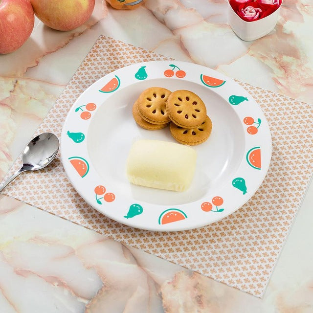 6 Types Plastic Plate Dish Kids Baby Feeding Dinner Plates Children Dishes Snacks Food Container Home Decor Tableware Dishes