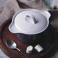 NEW Ceramic Tableware Bowl of Instant Noodles Students Bowl with Lid Large Ceramic Bowl of Instant Noodles Cup Cutlery